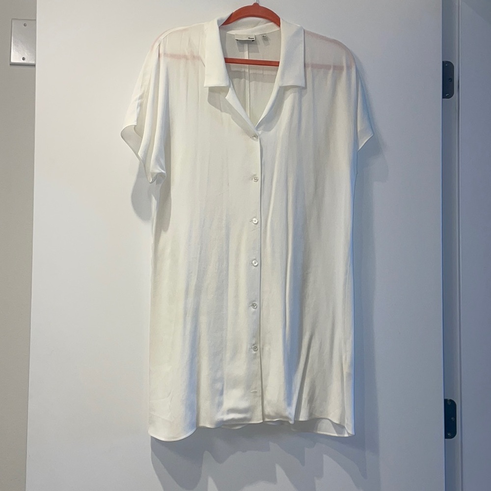 White Wilfred Free Button Up Dress